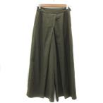 PEGGY LANApegi-lana широкий брюки ska ntsu лодыжка длина одноцветный 0 хаки /YS13 женский 