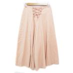  Mira o-wenMila Owen гаучо брюки широкий брюки s машина cho 7 минут длина гонки выше лента 0 розовый /FF28 женский 