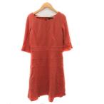  Strawberry Fields STRAWBERRY-FIELDS One-piece колено длина . минут рукав раунд шея одноцветный шерсть терракота /YK26 женский 