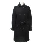  Beams laitsuBEAMS Lights бушлат бушлат длинный длина отложной воротник шерсть двойной кнопка ремень имеется 40 чёрный черный /FF5 женский 