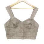  тигр nte Anson бюстье топ V шея Glenn в клетку многоцветный шерсть .38 бежевый чёрный женский 