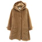 e-ji-bai Aqua Girl AG by aquagirl пальто длинный длина с капюшоном . одноцветный Zip выше шерсть M бежевый /YK7 женский 