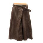 a-*ve*ve Michel Klein a.v.v гаучо брюки широкий брюки 7 минут длина полоса рисунок XS чай Brown /SY15 женский 