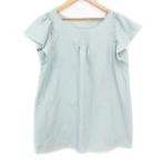 kchu-ru брошь COUTURE BROOCH туника cut and sewn короткий рукав раунд шея гонки 38 mint green /FF13 женский 