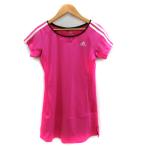  Adidas adidas спорт одежда туника короткий рукав раунд шея Logo принт сетка линия M розовый /SM8 женский 
