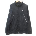  Nike NIKE спорт одежда Wind брейкер жакет средний длина двойной Zip нейлон M чёрный черный /FF17 мужской 