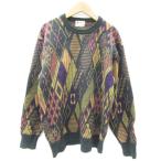  Nice hita-NICE HITTER Golf одежда вязаный свитер длинный рукав вырез лодочкой общий рисунок многоцветный M зеленый зеленый /YM25 мужской 