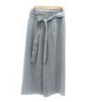  Untitled UNTITLED гаучо брюки широкий брюки 7 минут длина лента ремень имеется 1 S серый /HO19 женский 