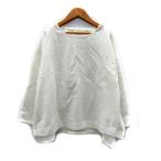  Comme Ca * Blond off COMME CA BLANC D'OEUF одежда для беременных cut and sewn длинный рукав раунд шея одноцветный M~L белый белый женский 