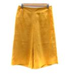  Anayi ANAYI гаучо брюки широкий брюки половина длина под замшу 38 M желтый цвет желтый /HO30 женский 