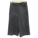  Indivi INDIVI гаучо брюки широкий брюки 7 минут длина 36 S черный чёрный /YM45 женский 
