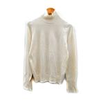 ショッピングzara ザラ ZARA ニット カットソー 長袖 ハイネック 無地 S オフホワイト /SY34 レディース