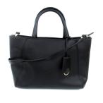 ザラ ベーシック ZARA BASIC ハンドバッグ ショルダーバッグ 斜め掛け 2way フェイクレザー 黒 ブラック /HO1 レディース