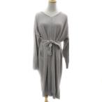  Suite мумия материнство одежда кормление одежда вязаный One-piece mi утечка длина длинный рукав V шея одноцветный лента ремень имеется F серый ju женский 