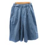  Jill Stuart JILL STUART гаучо брюки широкий брюки легкий брюки 7 минут длина лен linen.4 S голубой /YK5 женский 