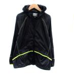  Adidas adidas спорт одежда Wind брейкер Parker жакет средний длина M чёрный черный neon зеленый /HO39 женский 