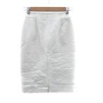 ユナイテッドアローズ UNITED ARROWS タイトスカート ミモレ丈 38 M オフホワイト /HO28 レディース