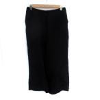  Hiroko Koshino HIROKO KOSHINO гаучо брюки широкий брюки 7 минут длина 38 M чёрный черный /HO6 женский 