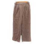  зеленый этикетка сирень расческа ng United Arrows распорка брюки легкий брюки лодыжка длина 36 S Brown /YK5 женский 