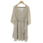  Alpha betsu алфавит вечернее платье One-piece колено длина 7 минут рукав раунд шея F свет бежевый женский 