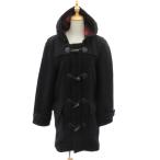  Ran z end LANDS' END полупальто "даффл коут" длинный длина с капюшоном . большой размер L темно-серый /YK1 мужской 