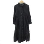  Majestic Legon MAJESTIC LEGON рубашка One-piece длинный длина длинный рукав S черный чёрный /YM25 женский 