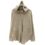  Mu kaMJUKA Parker тянуть over длинный рукав вафля ткань F светло-коричневый светло-коричневый /YM23 женский 