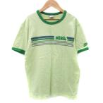 ナイキ NIKE Tシャツ カットソー 半袖 プリント L イエローグリーン 黄緑 /YM32 メンズ
