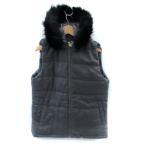  не использовался товар li имя Rename с хлопком лучший жакет средний длина 2WAY с капюшоном . искусственный мех L серый /SM31 женский 