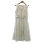  Mercury Duo вечернее платье One-piece безрукавка раунд шея цветок узор chu-ru плиссировать слоновая кость женский 