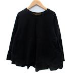 ロペピクニック ROPE Picnic Tシャツ カットソー 長袖 切替 38 M 黒 ブラック /SM15 レディース
