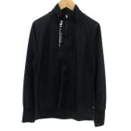  filler FILA спорт одежда Rush Guard жакет воротник-стойка палец дыра Logo принт M чёрный черный /SM37 женский 