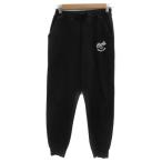  свечение bar Work GLOBAL WORK брюки-джоггеры тренировочный брюки лодыжка длина обратная сторона ворсистый L чёрный черный /YS11 женский 