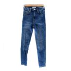 ショッピングzara ザラ ZARA デニムパンツ ジーンズ スキニーパンツ アンクル丈 32 XXS 青 ブルー /HO11 レディース
