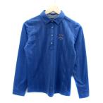  Callaway CALLAWAY одежда для гольфа рубашка-поло Polo цвет длинный рукав вышивка L синий голубой /HO37 мужской 