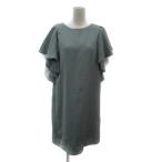  rosso ROSSO Urban Research вечернее платье One-piece колено длина короткий рукав раунд шея оборка F зеленый зеленый /YS34 женский 