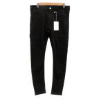  не использовался товар lidomLIDNM обтягивающий брюки длинный длина 9 M чёрный черный /HO13 мужской 