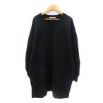  Snidel SNIDEL туника футболка длинный рукав обратная сторона ворсистый F чёрный черный /YK1 женский 