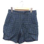  McAfee MACPHEE Tomorrowland брюки юбка-брюки Short проверка карман 38linen зеленый зеленый /C женский 