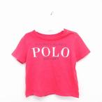  Ralph Lauren RALPH LAUREN внутренний стандартный товар детская одежда футболка cut and sewn круглый вырез Британия знак принт короткий рукав 12M красный красный /TT28 Kids 