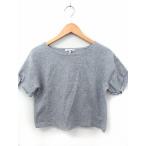 グローバルワーク GLOBAL WORK Tシャツ カットソー 丸首 半袖 コットン 綿 M グレー 灰 /FT30 レディース