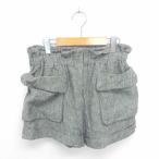  Diag Ram Grace Continental брюки юбка-брюки Short Zip fly roll выше хлопок 36 серый пепел /TT31 женский 