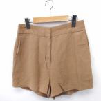  Snidel snidel брюки Short одноцветный простой linen лен 1 Brown чай /FT2 женский 