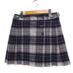 23 район Onward . гора SPORT проверка box юбка в складку Mini шерсть одежда для гольфа 61 серый пепел /FT22 женский 