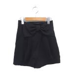  двойной стандартный механизм закрывания da бустер DOUBLE STANDARD CLOTHING VANILLA CouTURE юбка-брюки шорты лента 36 чёрный черный 