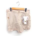  не использовался товар указатель INDEX с биркой юбка-брюки шорты ремень Zip fly L бежевый светло-коричневый /TT женский 