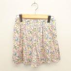  не использовался товар указатель INDEX с биркой юбка-брюки шорты цветочный принт боковой Zip M светло-коричневый свет бежевый розовый /TT женский 
