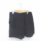  рубин заклепка Rubyrivet брюки юбка-брюки Short задний Zip одноцветный простой 38 чёрный черный /TT8 женский 