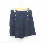  Buona Giornata BUONA GIORNATA брюки юбка-брюки половина проверка хлопок хлопок толстый 7 темно-синий зеленый темно-синий зеленый /TT4