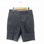  United Arrows UNITED ARROWS брюки половина Zip fly карман простой 38 серый /ST7 женский 